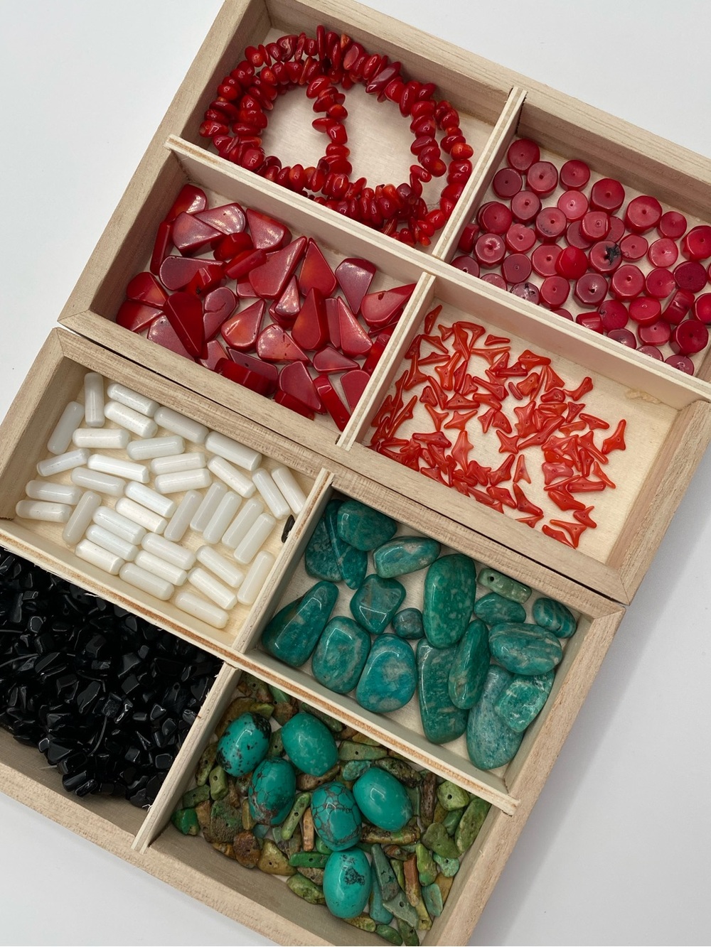 Bead Lot Natural Beads and Glass Bead Lot